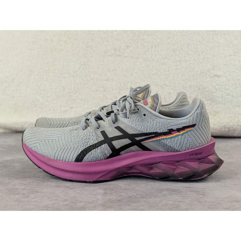 ASICS Novablast 2 Piedmont Grey Orchid Running Shoes 1012B006 Womens 9